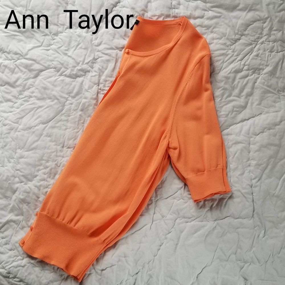 Ann Taylor Classic Sort Sleeve Cardigan, EUC, Sz M